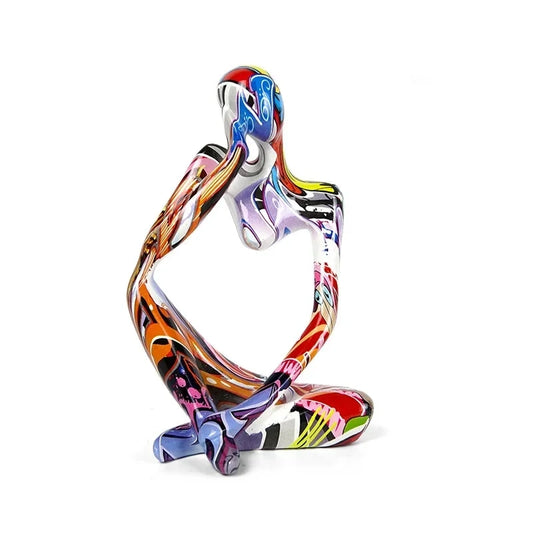 Colorful-Abstract-Thinker-Statue