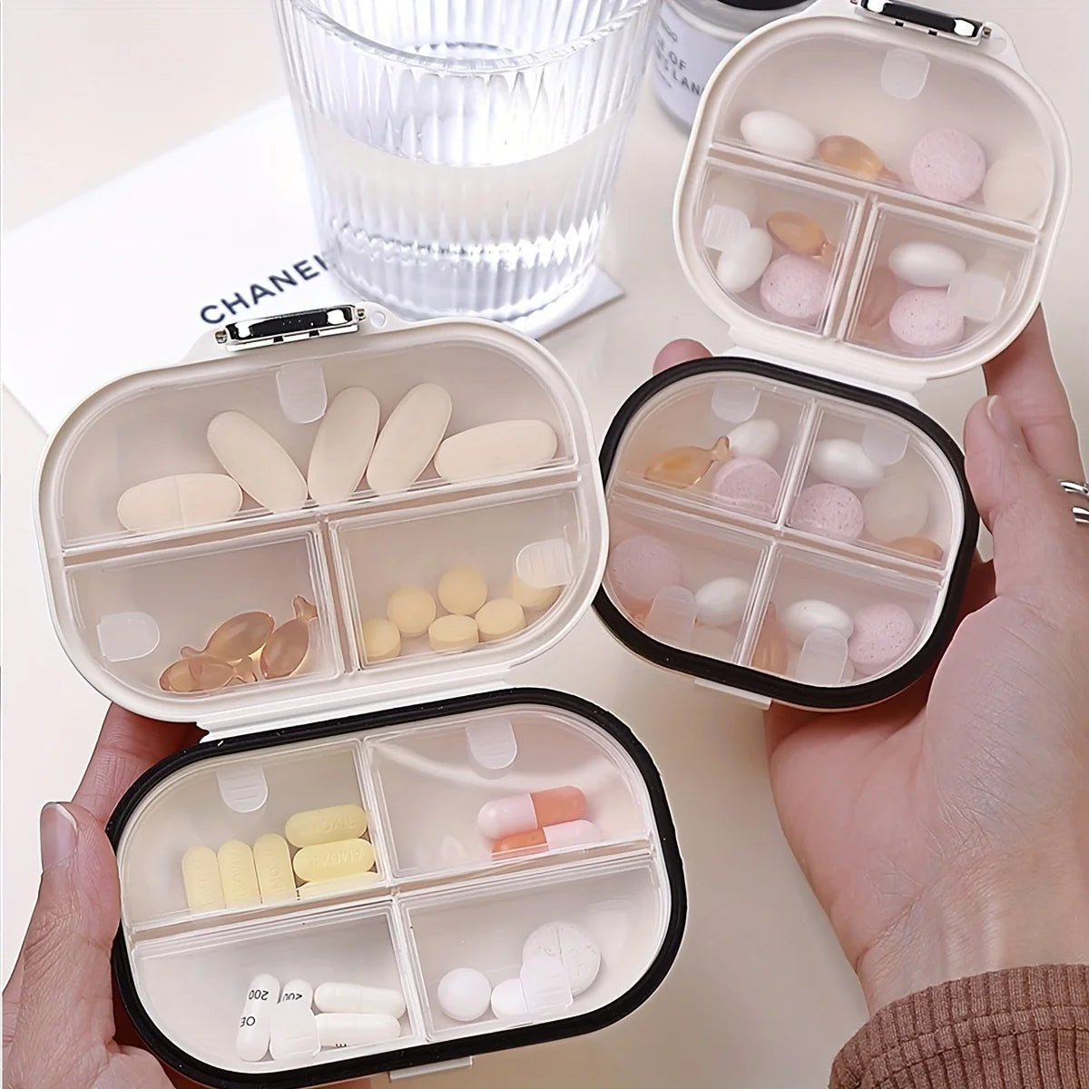 Portable Travel Pill Storage Box