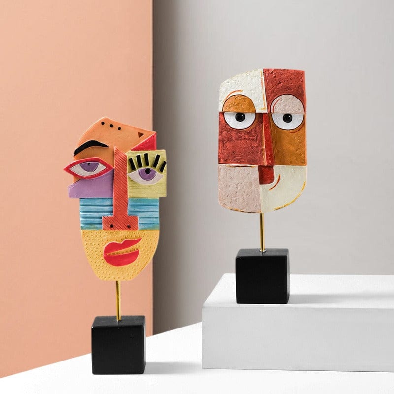 Hobefi Abstract Art Face Sculpture