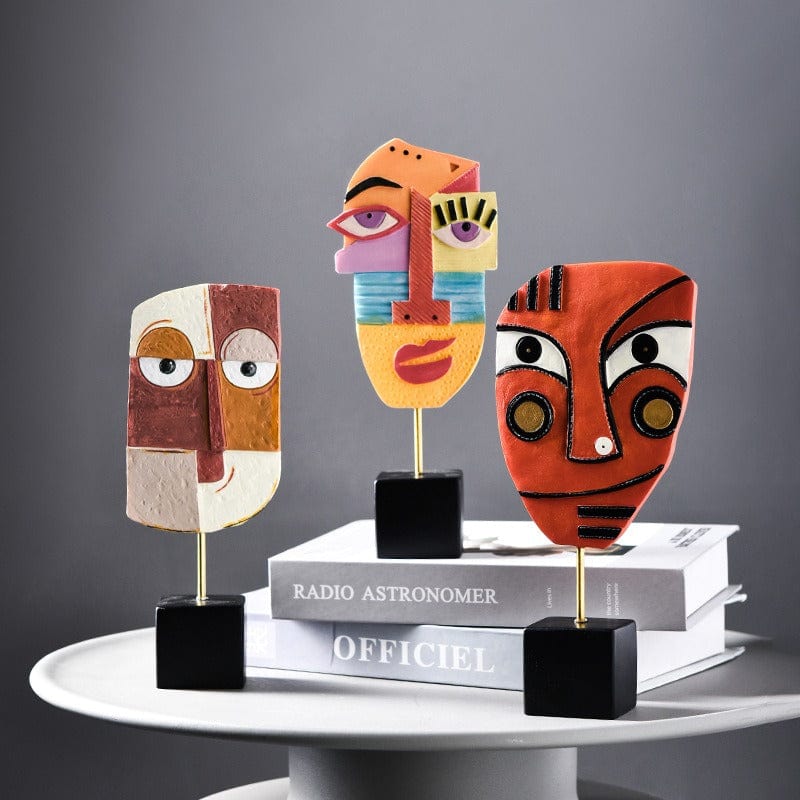 Hobefi Abstract Art Face Sculpture