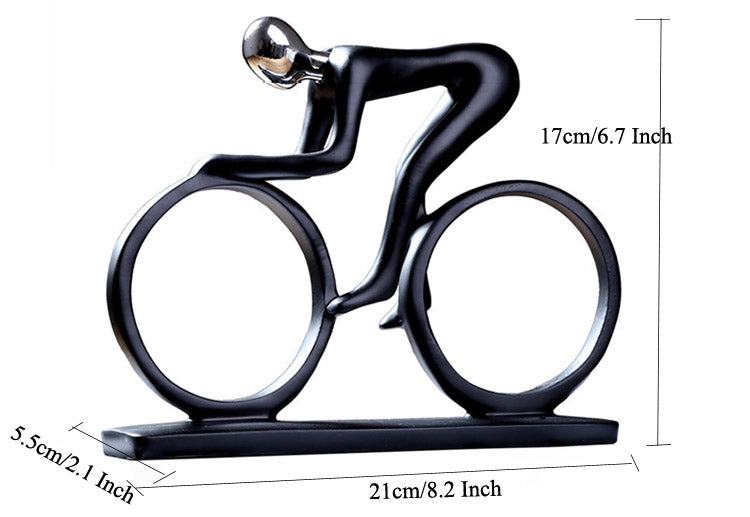 Modern Art Cyclist Figurine