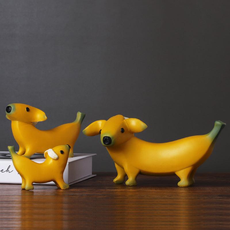 Banana Dog Figurine