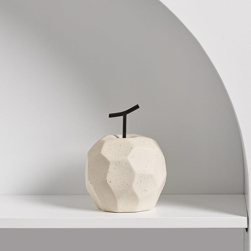Hobefi Black Spotted Beige Apple Modern Geometric Fruit Decor