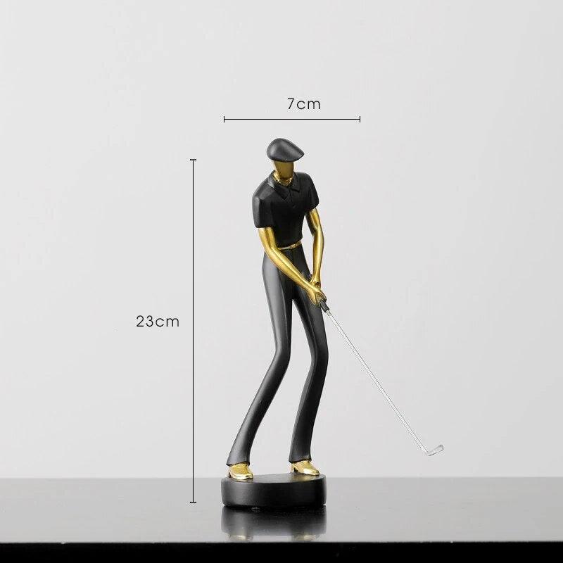 Hobefi C Black Enchanting Golfer Figurine