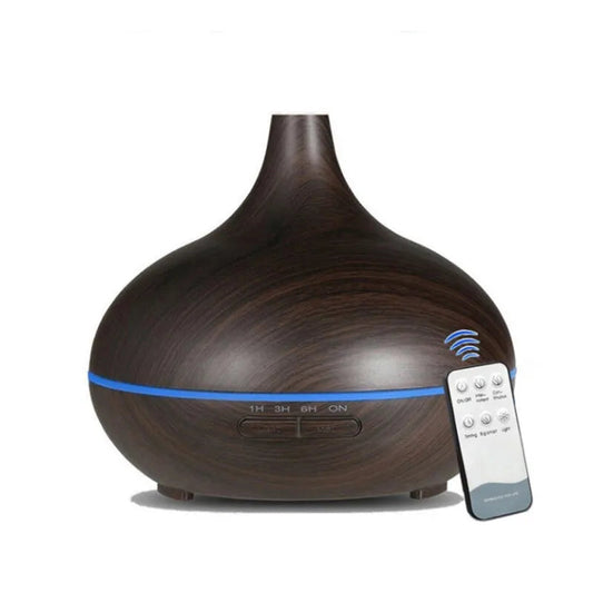Hobefi dark wood Intelligent Wood Grain Aromatherapy Humidifier