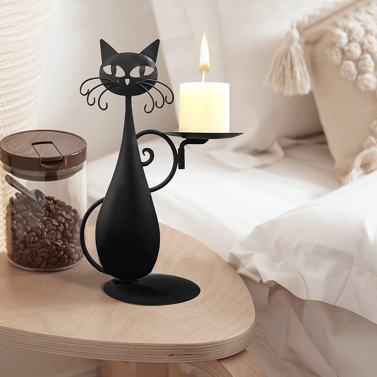Hobefi Elegant Cat Candle Holder