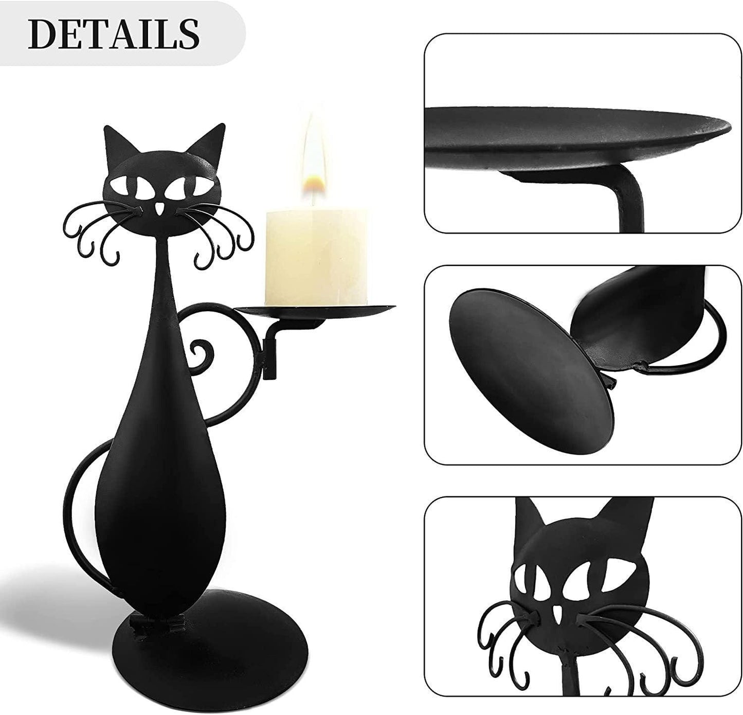 Hobefi Elegant Cat Candle Holder