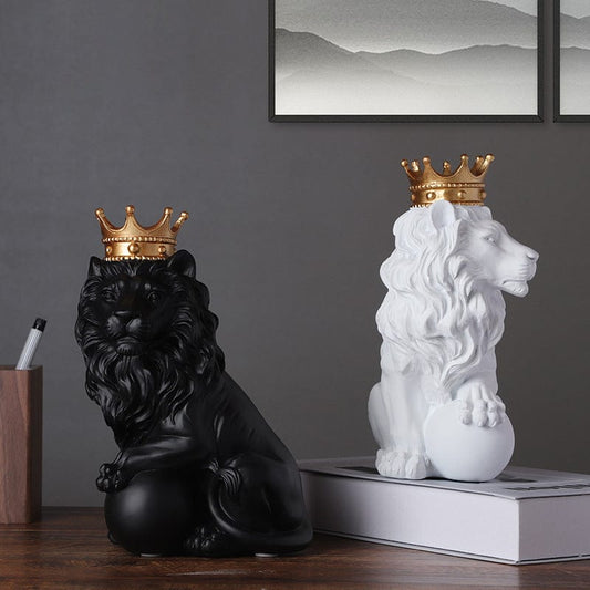 Hobefi European-Style Crown Lion Ornament