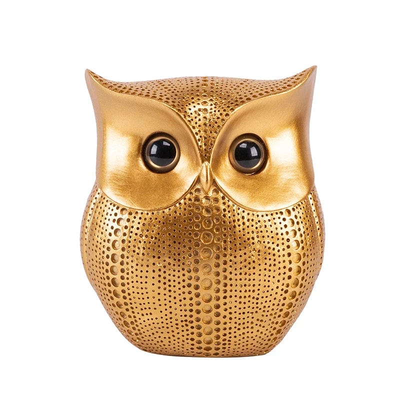 Hobefi Golden Nordic Style Owls Ornament