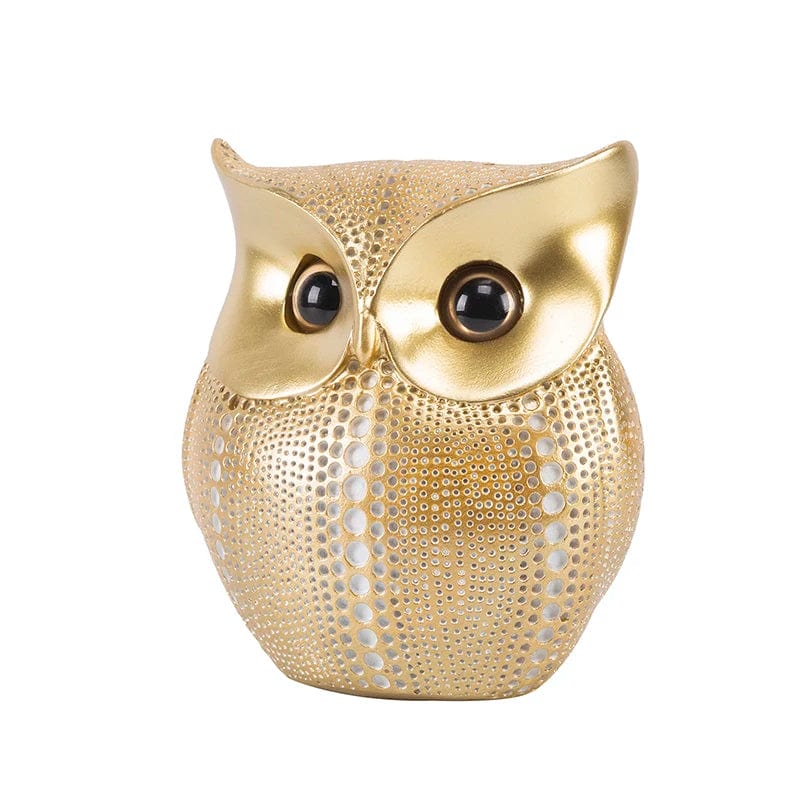Hobefi Golden White Nordic Style Owls Ornament