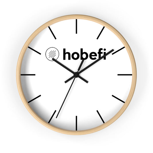 Hobefi Home Decor Wooden / Black / 10" Wall Clock Decor