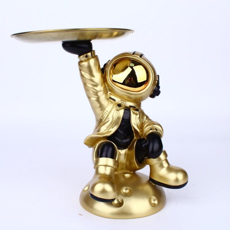 Hobefi R0071 Gold Creative Astronaut Decoration