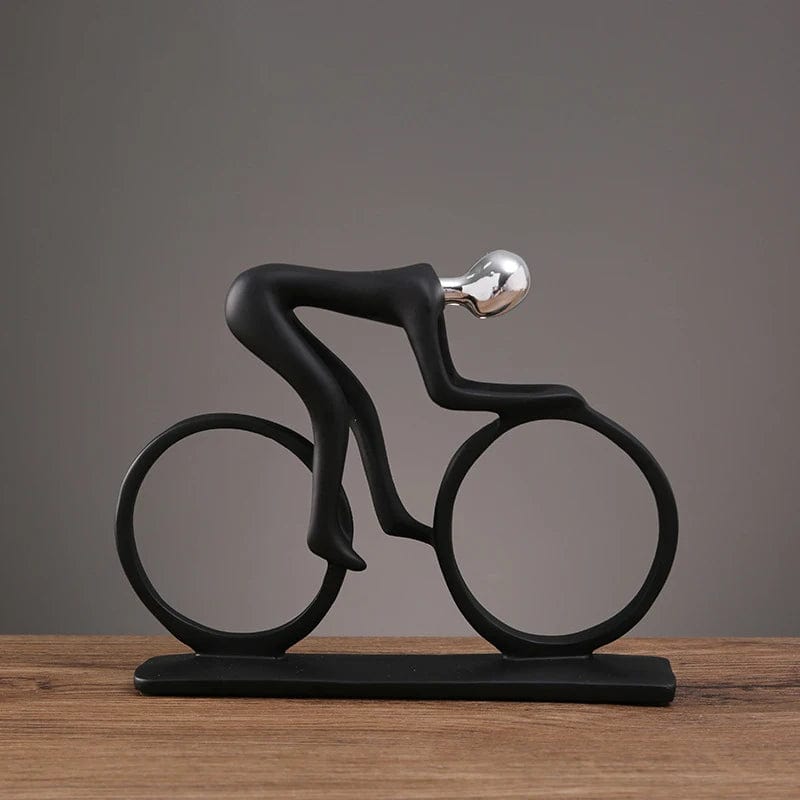Resin Cyclist Statue