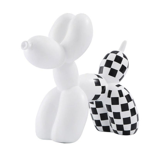 Hobefi White / 20cm*9cm*18cm Resin Balloon Dog Decoration